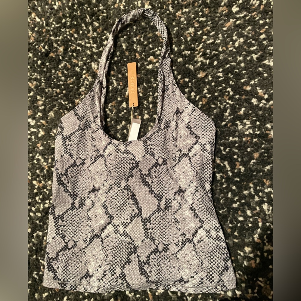 SKIMS Snakeskin Halter Top - Picture 2 of 5